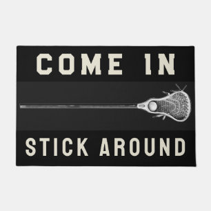 Lacrosse Sports Decor Doormat
