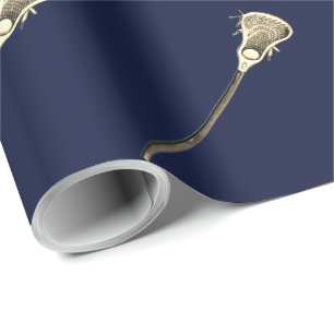 Lacrosse Sports Gift Wrapping Paper