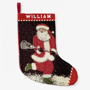 Lacrosse Sports Holiday Gift Small Christmas Stocking