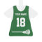 Lacrosse Sports Jersey Green with Number