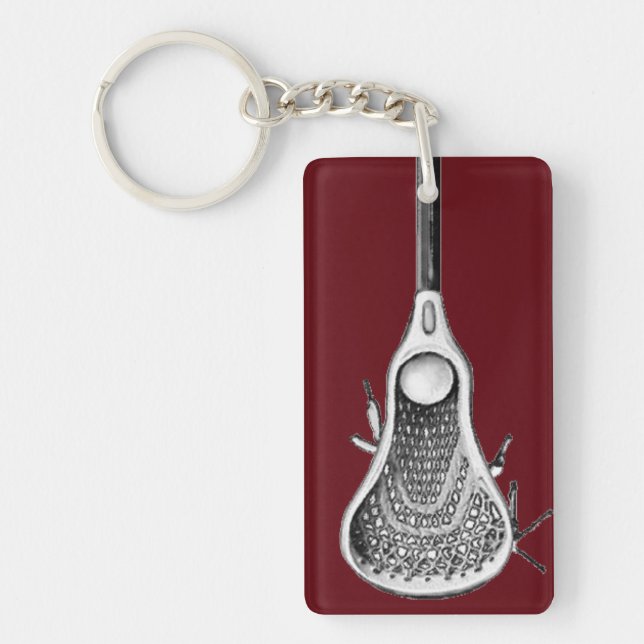 Lacrosse Sports Key Ring (Front)