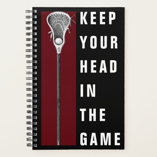 Lacrosse Sports Motivation Planner (Front)