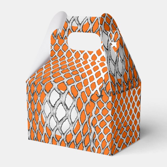 Lacrosse Sports Orange Favour Box (Front Side)
