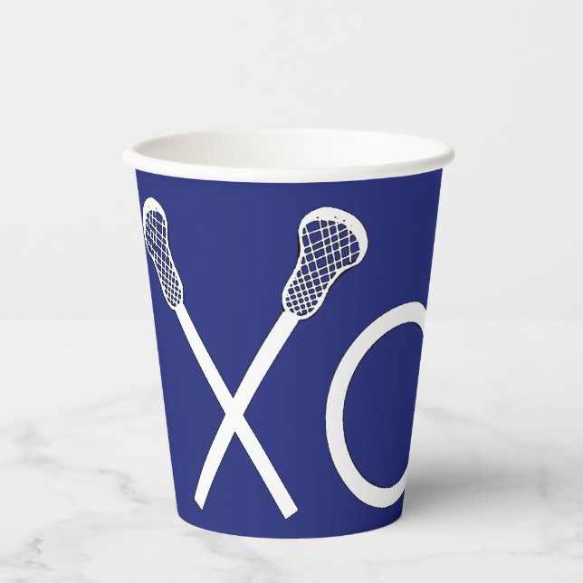 Lacrosse Sports Paper Cups (Front)