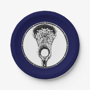 Lacrosse Sports Paper Plate