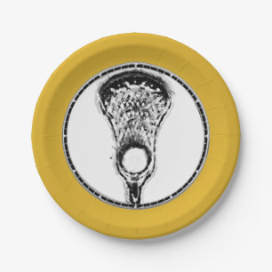 Lacrosse Sports Paper Plate