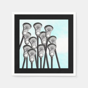 Lacrosse Sports Party Napkin