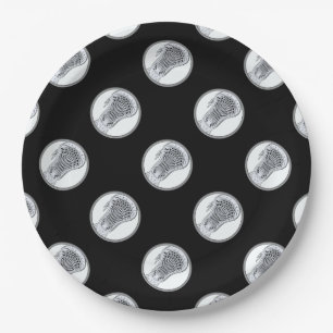 Lacrosse Sports Party Paper Plate