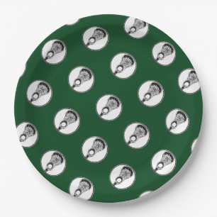 Lacrosse Sports Party Paper Plates