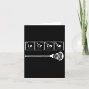 Lacrosse Sports Periodic Table Of Elements Lax Pla Card