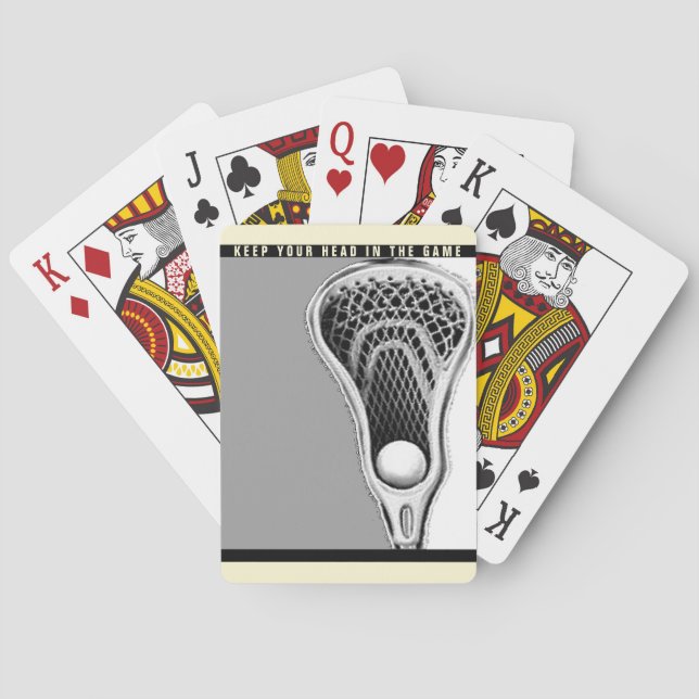 Lacrosse Sports Playing Cards (Back)