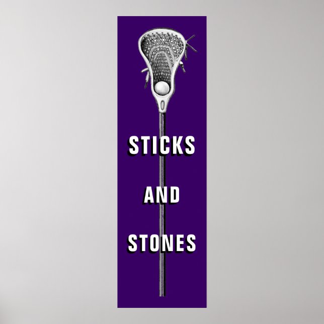 Lacrosse Sports Poster (Front)