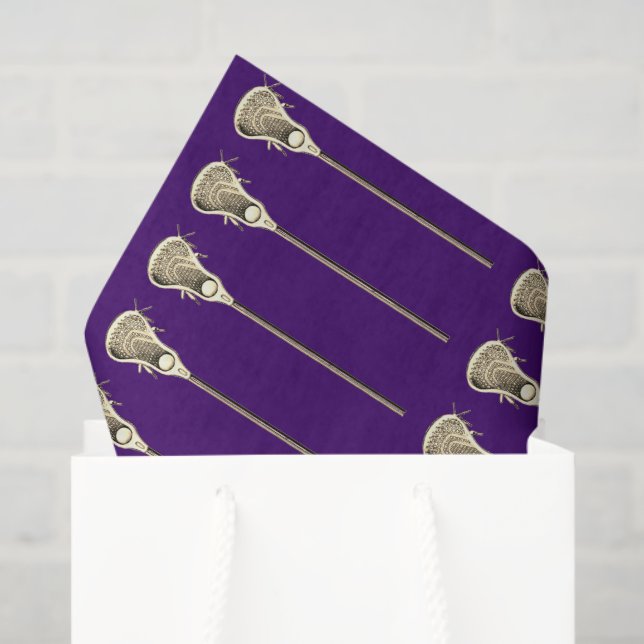 Lacrosse Sports Purple Tissue Paper (Gift Bag)