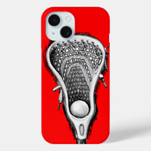 Lacrosse Sports Red iPhone 15 Case