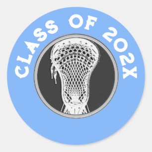 Lacrosse Sports Senior Night Classic Round Sticker
