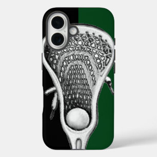 Lacrosse Sports Team Green iPhone 16 Case
