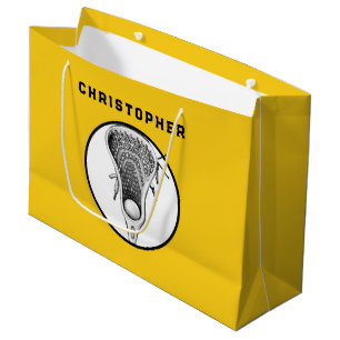Lacrosse Sports Yellow Gift Bag