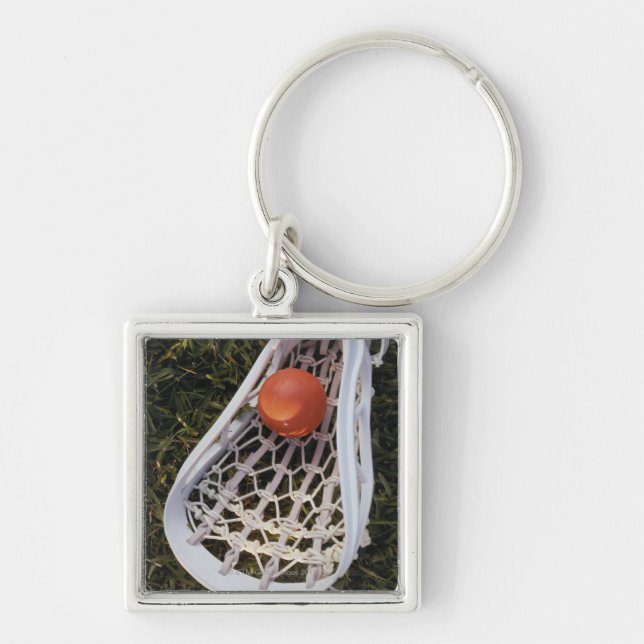 Lacrosse Stick and Ball Key Ring (Front)