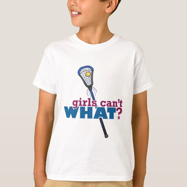 Lacrosse Stick Blue T-Shirt (Front)
