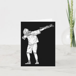 Lacrosse Stick Boy Dabbing Youth Dab Dance  Card