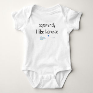 Lacrosse Stick   Cute Lacrosse Baby Bodysuit
