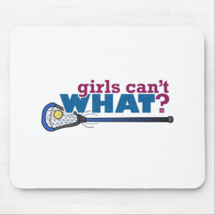 Lacrosse Stick in Blue Mouse Mat