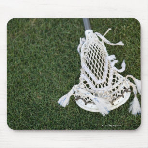 Lacrosse stick on grass mouse mat