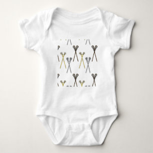 Lacrosse Sticks Baby Bodysuit