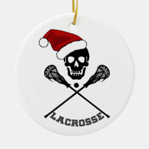  Lacrosse Sticks Christmas Ceramic Tree Decoration