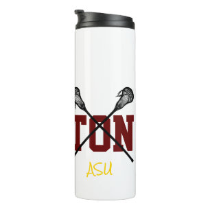Lacrosse Sticks Custom Player Name Team Colours Thermal Tumbler