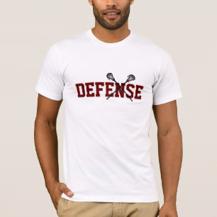 Lacrosse Sticks Defence Player Team Colours  T-Shirt