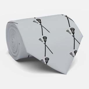 Lacrosse Sticks in Black and White Tie