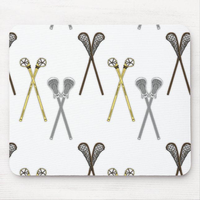 Lacrosse Sticks Mouse Mat (Front)