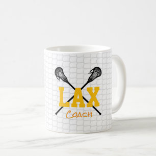 Lacrosse Sticks Net Team Colours Lax Coach Sports Coffee Mug
