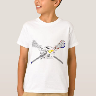 Lacrosse sticks with helmet T-Shirt
