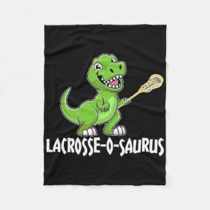 Lacrosse T-rex Dino Lacrosse Racket  Fleece Blanket