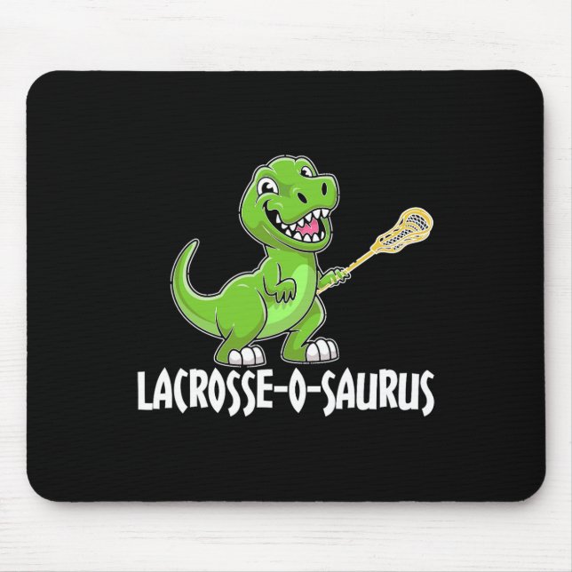 Lacrosse T-rex Dino Lacrosse Racket  Mouse Mat (Front)