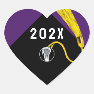 Lacrosse Team 2025 Purple Square Sticker