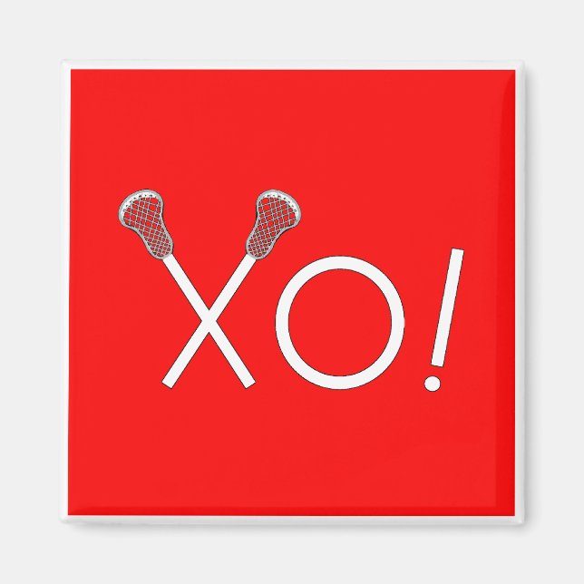 Lacrosse Team Gifts Magnet (Front)