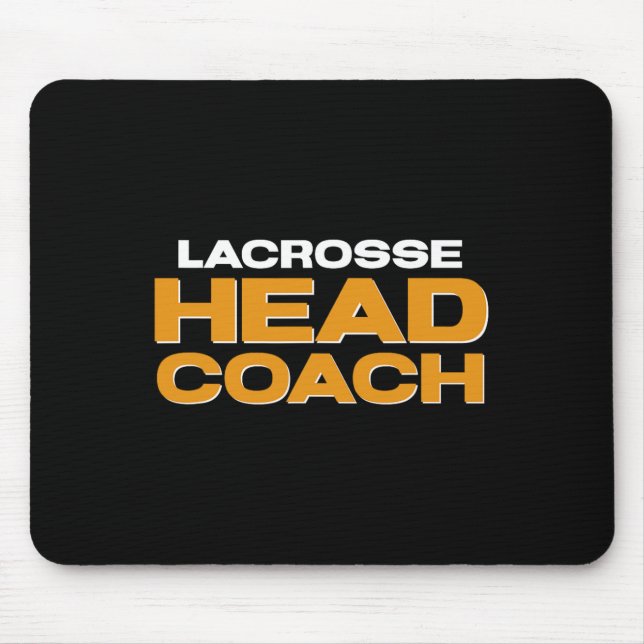 Lacrosse Team Head Coach  Mouse Mat (Front)