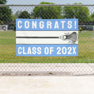 Lacrosse Team Light Blue Banner