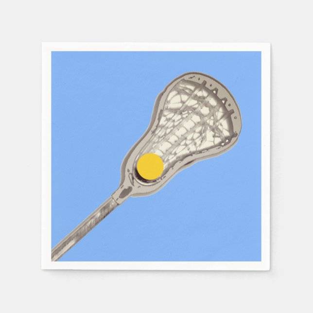 Lacrosse Team Light Blue Napkin (Front)