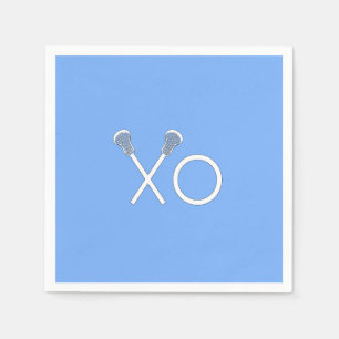 Lacrosse Team Light Blue Napkin
