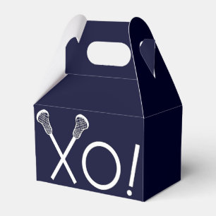Lacrosse Team Navy Blue Favour Box