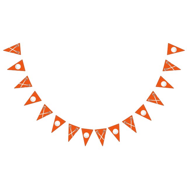 Lacrosse Team Orange Bunting (All)