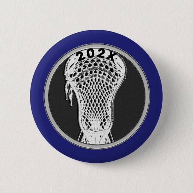 Lacrosse Team Player Keepsake Gift Button (Front)