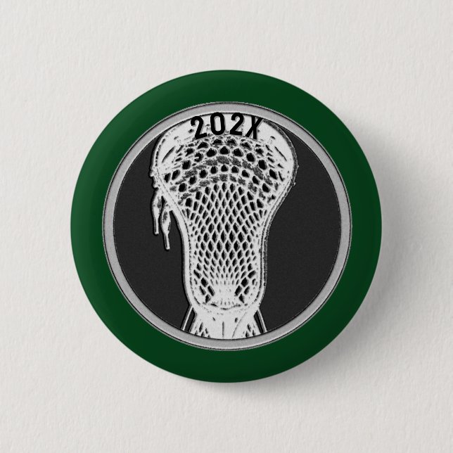 Lacrosse Team Player Keepsake Gift Button (Front)