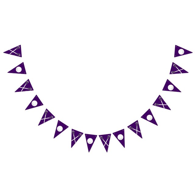 Lacrosse Team Purple Bunting (All)