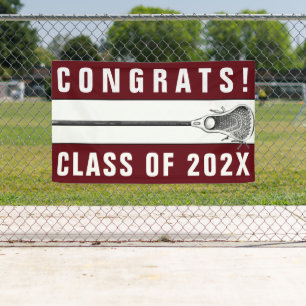 Lacrosse Team Senior Maroon Banner