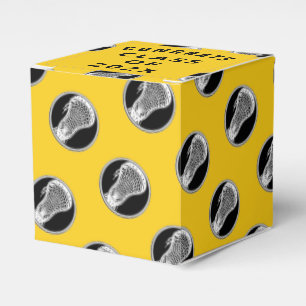 Lacrosse Team Yellow Favour Box